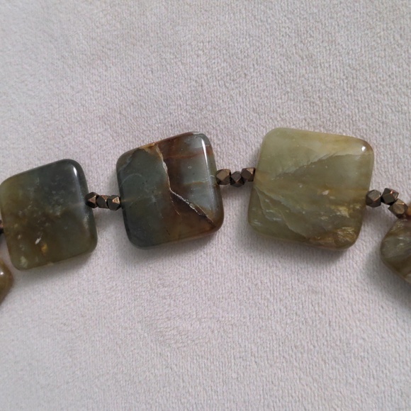 Multi-Color Gemstone Necklace, New, Gold Over Sterling Silver Clasp - Picture 7 of 10